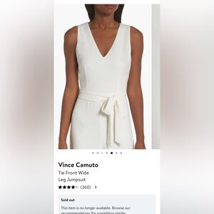 Vince Camuto Sleeveless Black Jumpsuit 8P